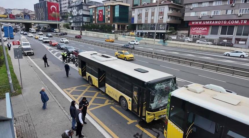 İETT otobüsleri Üsküdar'da çarpıştı! Yaralılar var