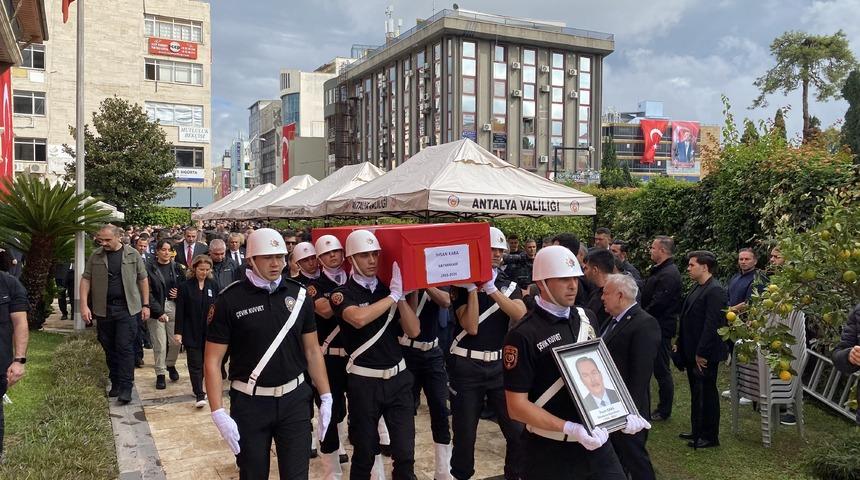 Hayatını kaybeden Muratpaşa Kaymakamı Kara için Antalya'da tören düzenlendi
