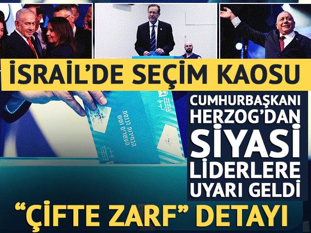 İsrail'de seçim kaosu! Cumhurbaşkanı Herzog'dan siyasi liderlere çağrı