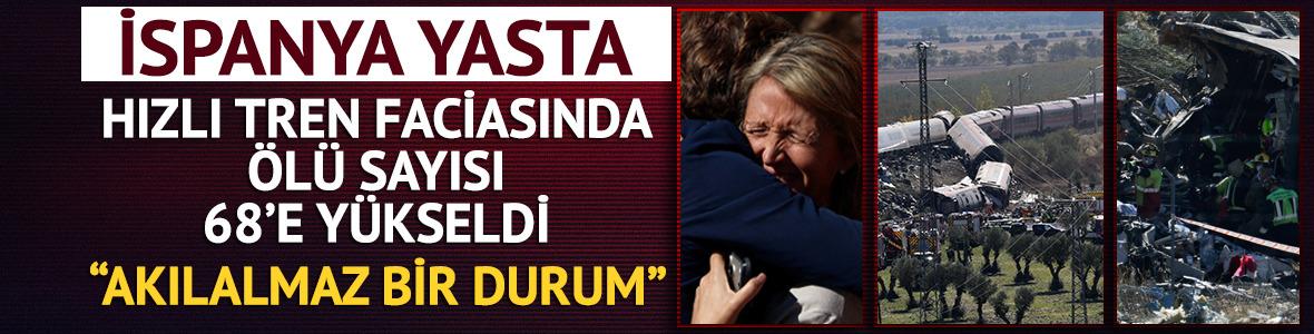İspanya'da iki yolcu treni &ccedil;arpıştı! Can kaybı 68'e y&uuml;kseldi