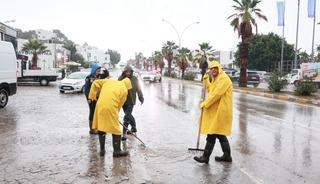 Bodrum’da yağış seferberliği