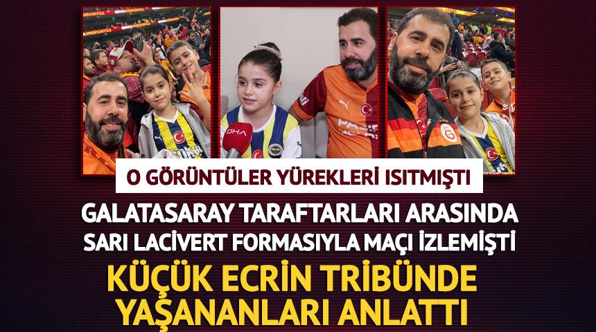 Derbide trib&uuml;ndeki baba kızın g&ouml;r&uuml;nt&uuml;s&uuml; y&uuml;rekleri ısıtmıştı