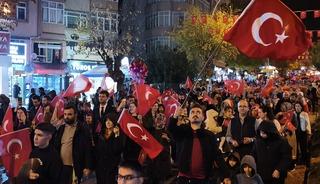 Karabük'te Cumhuriyet Bayramı kutlamaları kapsamında fener alayı düzenlendi