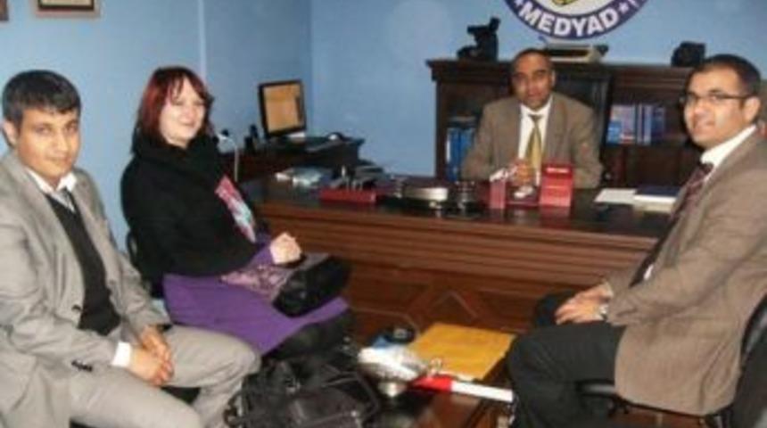 Alman eğitimciden Medyad'a ziyaret