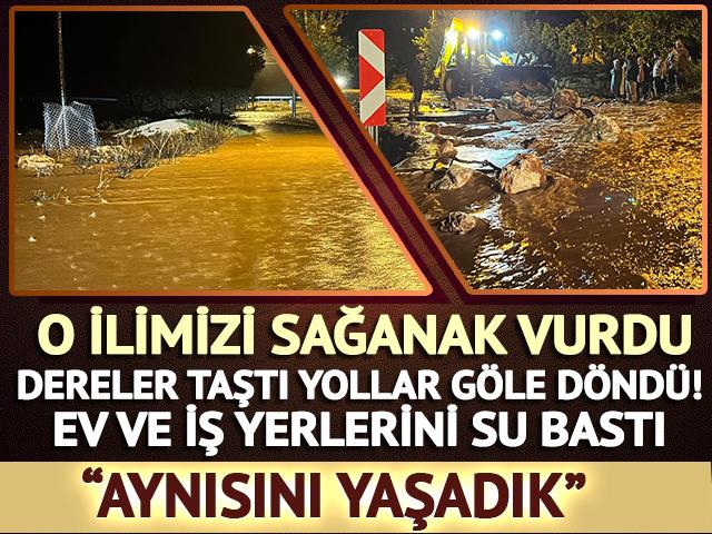 Antalya'nın Demre ilçesini şiddetli yağış vurdu! Ev, iş yeri ve seraları su bastı