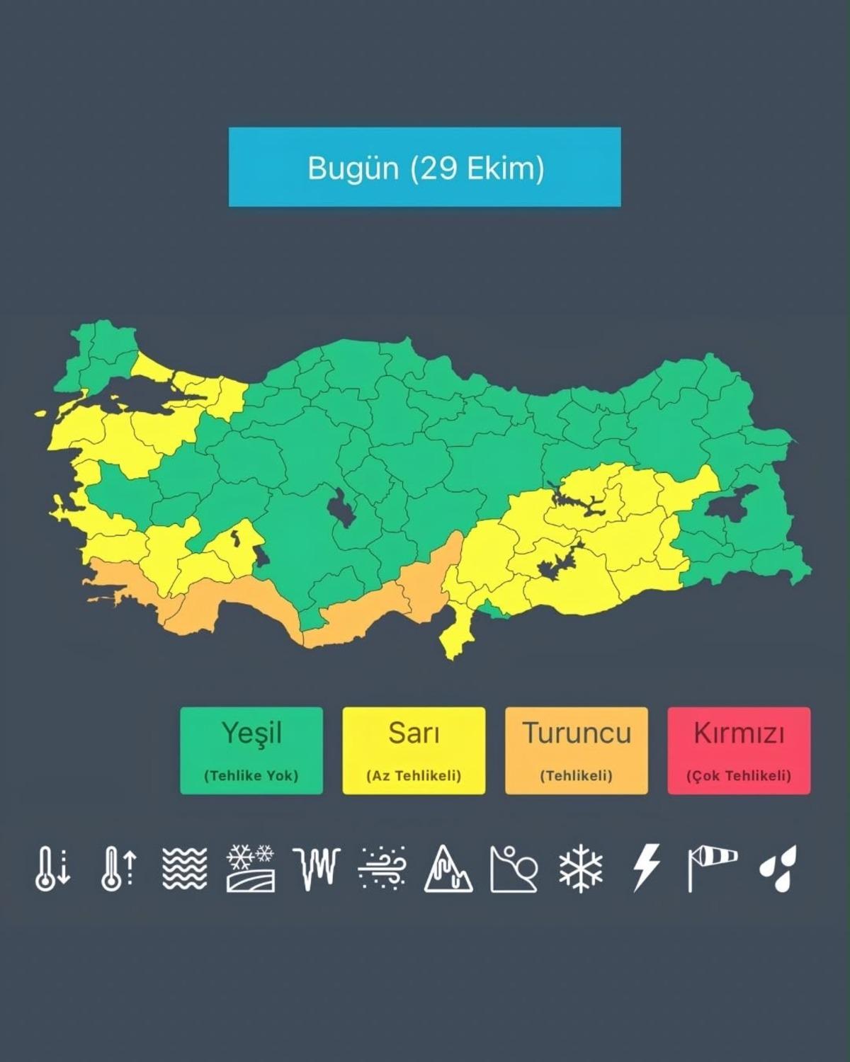 Kuvvetli yağış geliyor... Bakan Çiftçi duyurdu: 30 ilde alarm verildi! 2