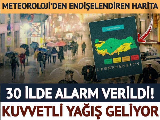 Kuvvetli yağış geliyor... Bakan Çiftçi duyurdu: 30 ilde alarm verildi!