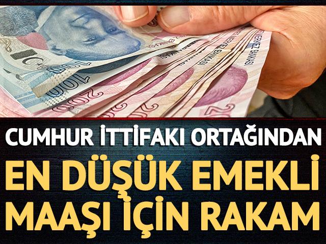 Cumhur İttifakı ortağından en d&uuml;ş&uuml;k emekli maaşı i&ccedil;in rakam