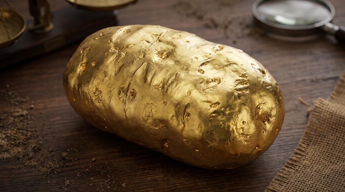 Patates sandı, altın külçesi çıktı: Topraktan servet fışkırdı! 1