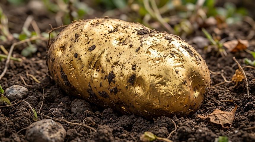 Patates sandı, altın k&uuml;l&ccedil;esi &ccedil;ıktı: Topraktan servet fışkırdı!