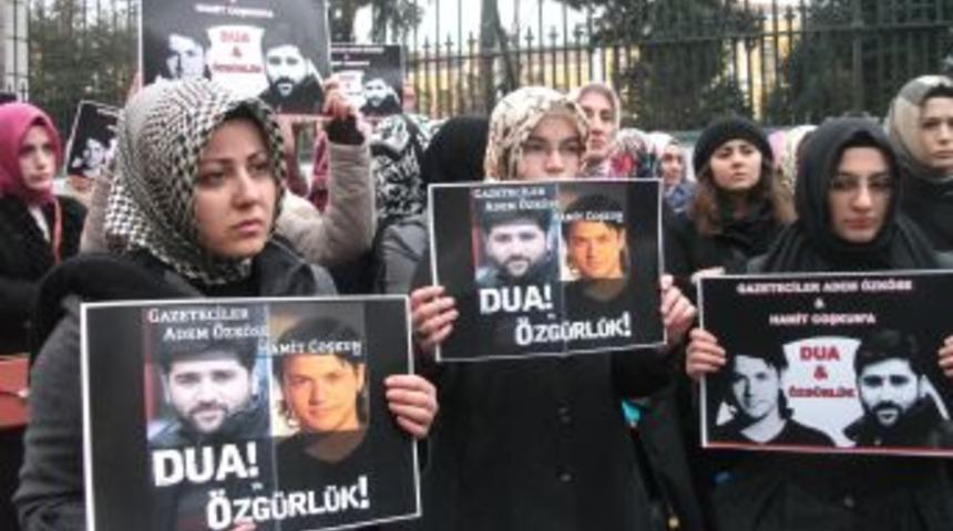 Suriye&rsquo;de kaybolan gazeteciler i&ccedil;in eylem yaptılar