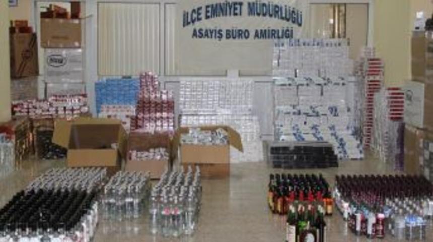 Polatlı&rsquo;da ka&ccedil;ak i&ccedil;ki ve sigara ele ge&ccedil;irildi