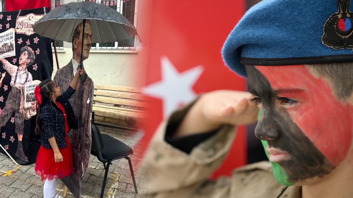 T&uuml;rkiye&rsquo;nin d&ouml;rt bir yanı kırmızı beyaza b&uuml;r&uuml;nd&uuml;! Cumhuriyet coşkusu sokaklara taştı