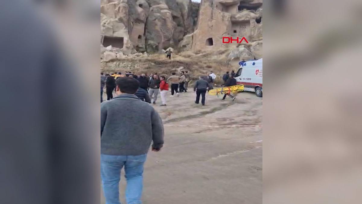 Son dakika | Kapadokya da peribacası çöktü: 2 ölü! Nedeni belli oldu, ilk görüntüler geldi 1