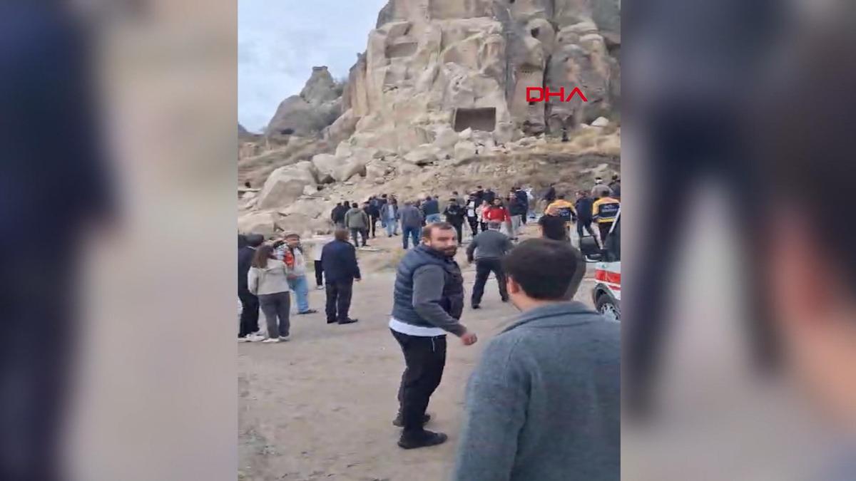 Son dakika | Kapadokya da peribacası çöktü: 2 ölü! Nedeni belli oldu, ilk görüntüler geldi 2