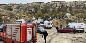 Kapadokya'da peribacası çöktü: 2 ölü! 
