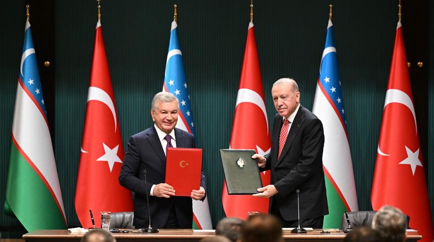 Türkiye ile Özbekistan arasında 5 anlaşma imzalandı