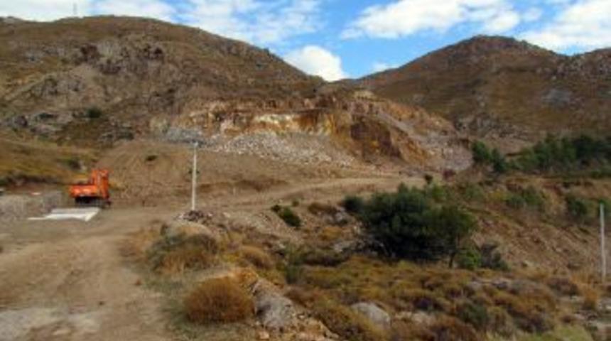 Bodrum'da a&ccedil;ılan taş ocağı tepkilere sebep oldu