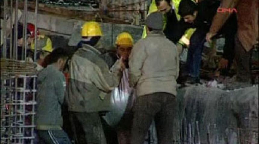 Otopark inşaatında g&ouml;&ccedil;&uuml;k