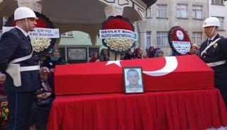 Kalp krizi sonrası hayatını kaybeden polis memuruna son görev
