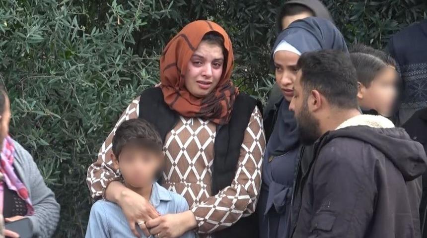 Evlerinin yanışını gözyaşları içinde çaresizce izlediler
