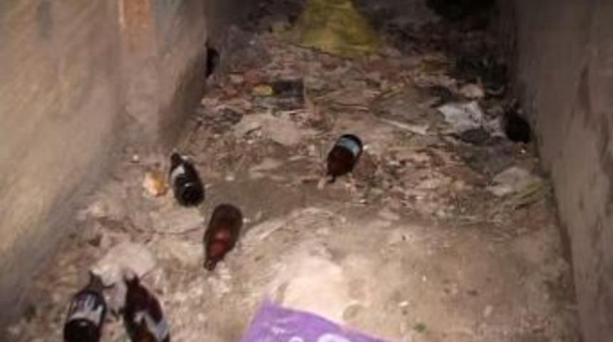 &Ouml;rg&uuml;t yandaşlarının molotof deposu ele ge&ccedil;irildi