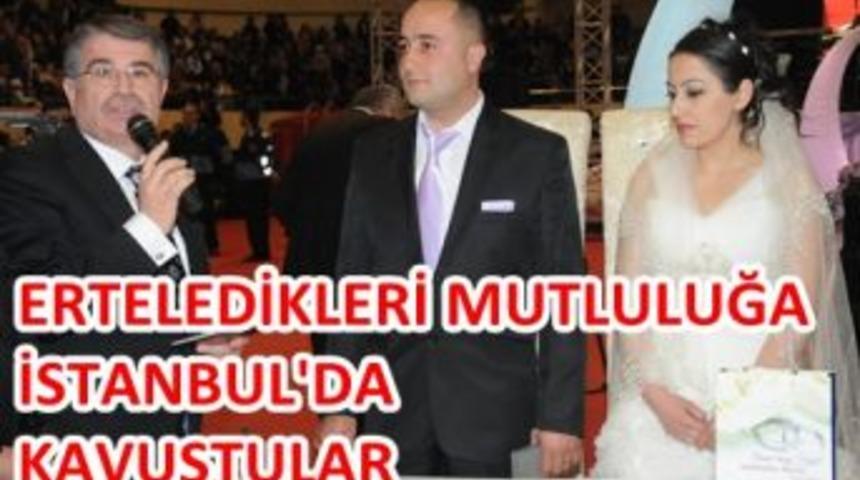 Mutluluklarına İstanbul&rsquo;da kavuştular