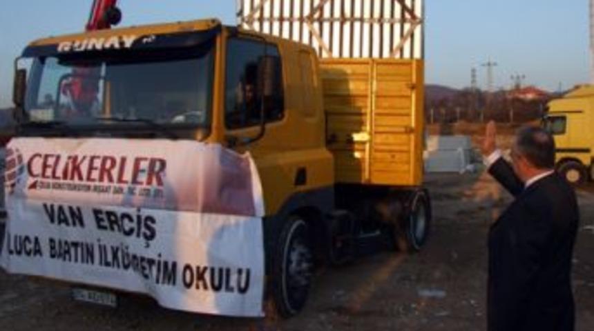 Bartın'ın prefabrik okulu hazır, Vanlı &ouml;ğrencilerin eğitimi aksamayacak