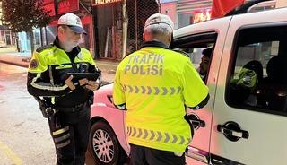 Çorum’da 49 araç ve sürücüsüne toplam 135 bin TL ceza