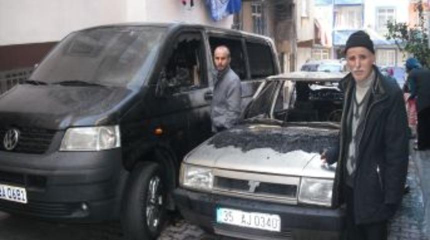 &Ouml;rg&uuml;t yandaşları molotofla ara&ccedil; kundakladı