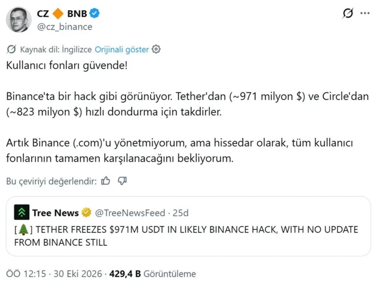 Kripto devi Binance e hacker şoku: Bitcoin ve Ethereum adeta çakıldı! 2,54 milyar dolar... 2