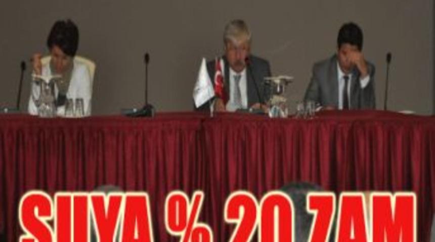 Antalya'da suya y&uuml;zde 20 zam yapıldı