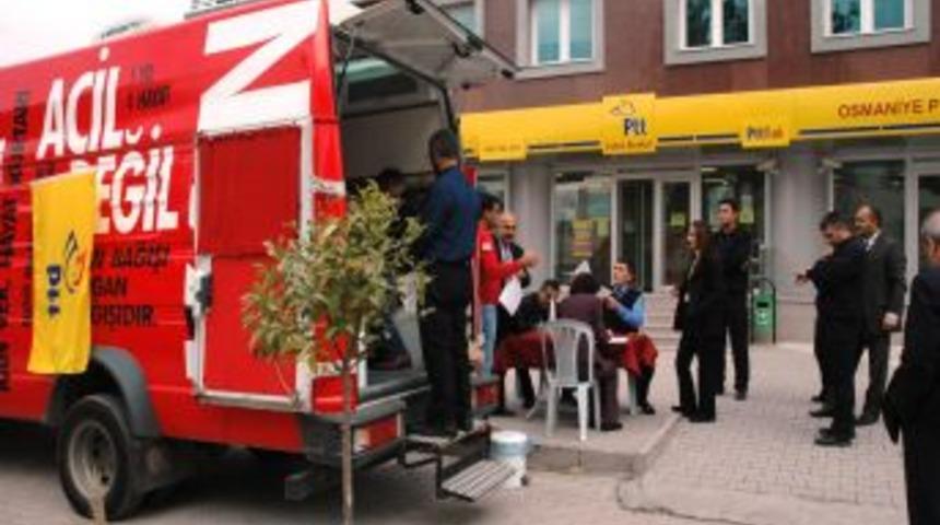 PTT personeli kan bağışında bulundu