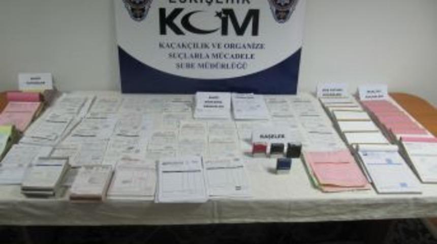 &Ccedil;ift&ccedil;ilere sahte &uuml;retici makbuzu d&uuml;zenleyen &ccedil;ete yakalandı