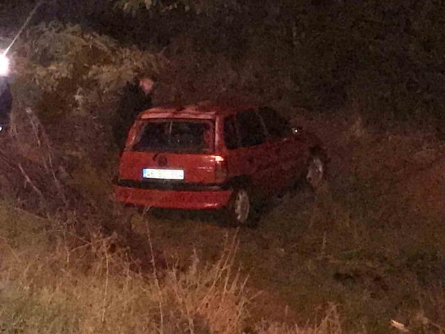 Ereğli’de otomobil şarampole düştü: 1 yaralı 1