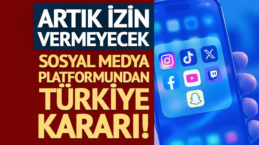 Sosyal medya platformundan T&uuml;rkiye kararı! Artık izin vermeyecek