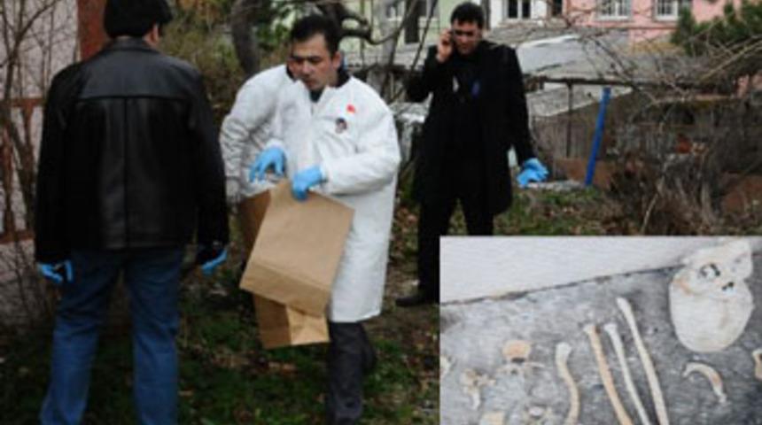 Bursa'da &ccedil;uval dolusu insan kemiği bulundu