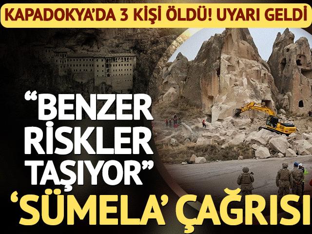 Kapadokya'daki facianın ardından Prof Dr. Bektaş'tan "acil" çağrı! "Sümela Manastırı da benzer riskler taşır"