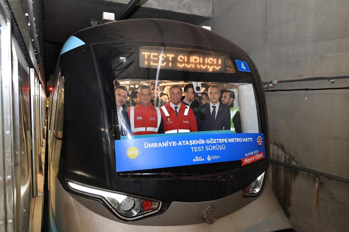 İstanbul a yeni metro! Açılış tarihi belli oldu: Ümraniye-Ataşehir-Göztepe hattında test sürüşü 5