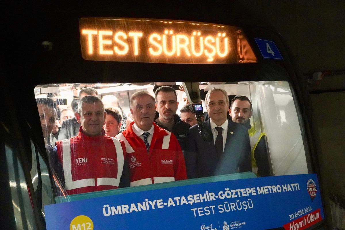İstanbul a yeni metro! Açılış tarihi belli oldu: Ümraniye-Ataşehir-Göztepe hattında test sürüşü 6