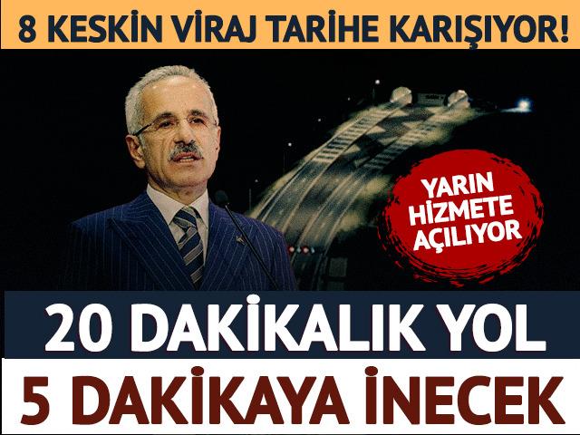 Erzurum-Rize yolundaki Dallıkavak T&uuml;neli yarın hizmete a&ccedil;ılacak