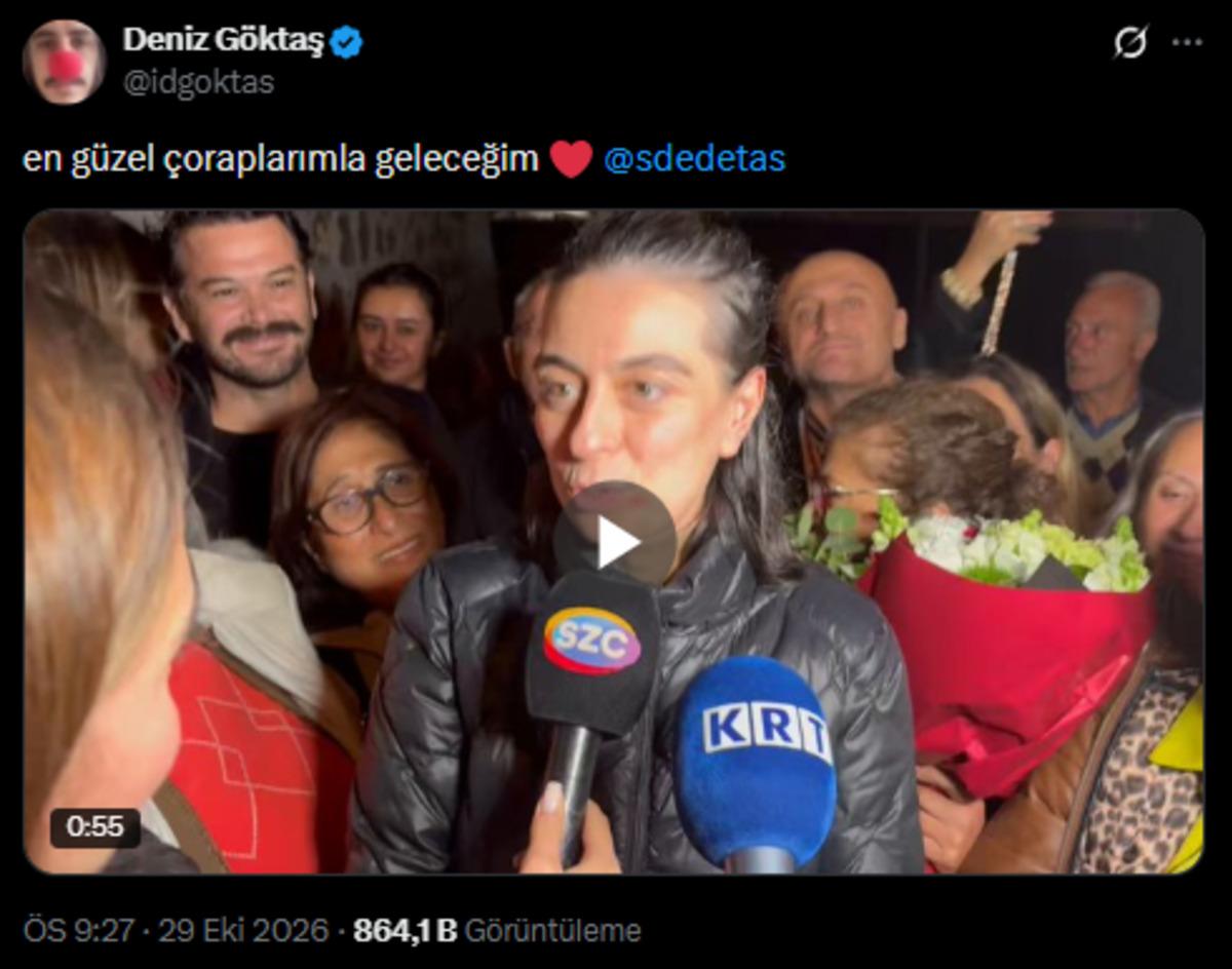 Deniz Göktaş davete yanıt verdi! Sinem Dedetaş "Ev hapsindeyim" demişti 4