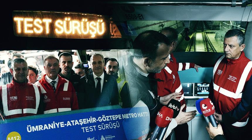 İstanbul'a yeni metro! A&ccedil;ılış tarihi belli oldu: &Uuml;mraniye-Ataşehir-G&ouml;ztepe hattında test s&uuml;r&uuml;ş&uuml;