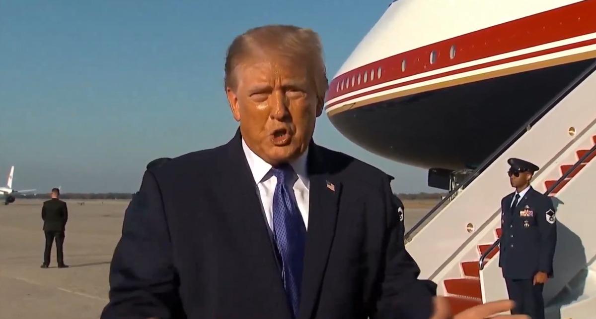 Miting sorusu Trump ı çileden çıkarttı! Muhabiri fırçaladı: "Hastasın sen" 2