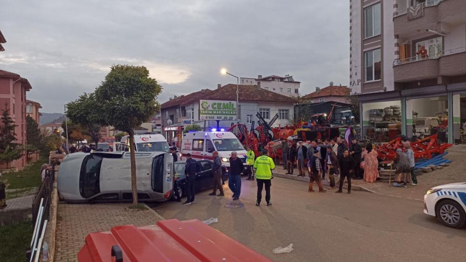 Samsun'da trafik kazası: 4 yaralı
