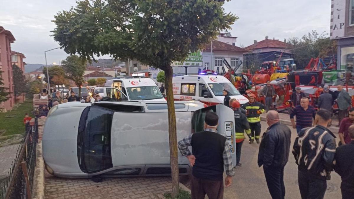 Samsun da trafik kazası: 4 yaralı 1