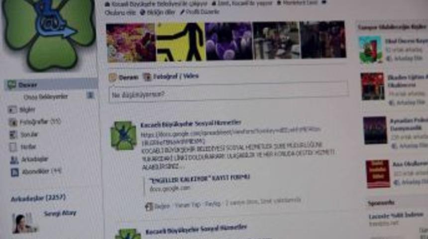 Belediye, engellilere facebook &uuml;zerinden de yardım eli uzatıyor