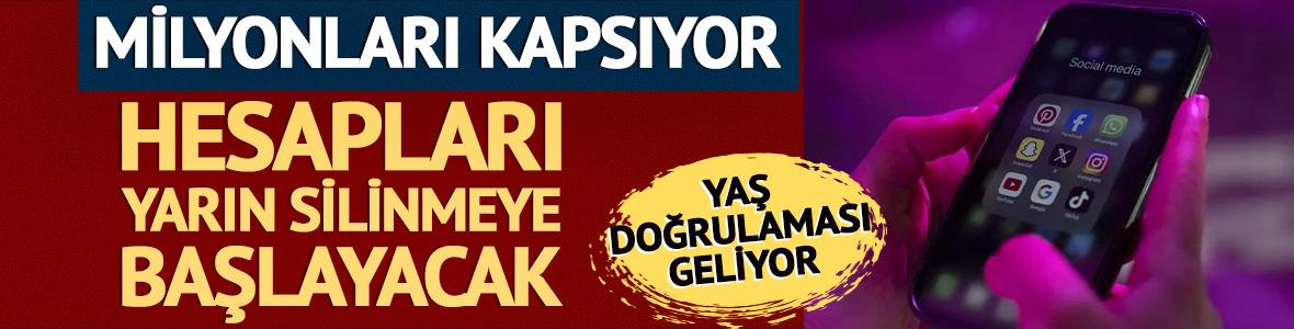 Milyonlarca kişiyi kapsıyor! O yaş grubunun sosyal medya hesapları yarından itibaren tek tek silinecek