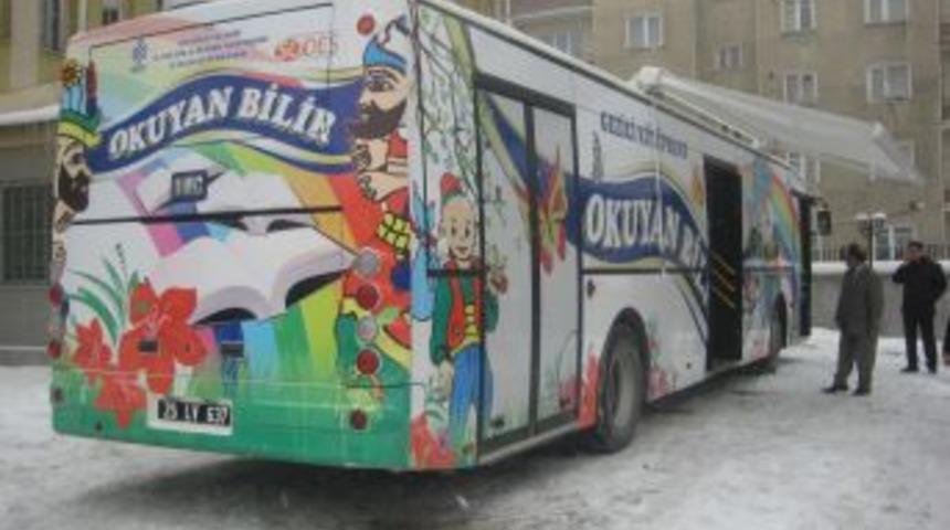 Erzurum mobil k&uuml;t&uuml;phaneye kavuştu