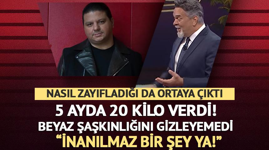 5 ayda 20 kilo verdi! Beyaz şaşırınca sebebini a&ccedil;ıkladı